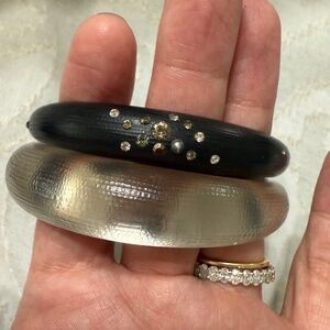 Alexis Bittar set of 2 lucite bracelets